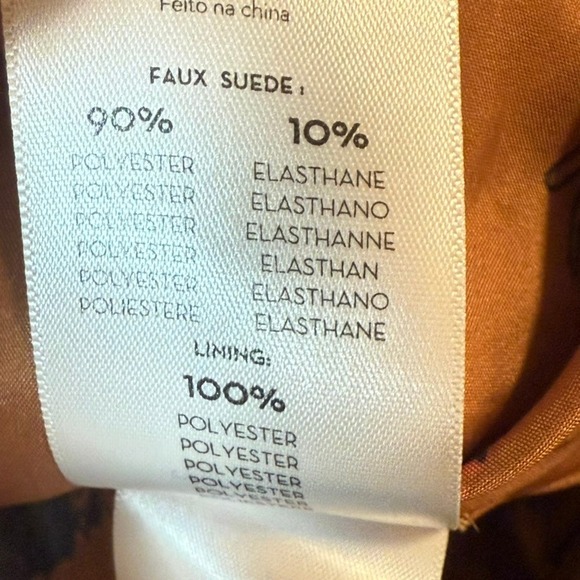 Mother Bruiser Jacket Spice‎ Brown Faux Suede Rhinestone Sun Jacket M Boho NWT - Picture 8 of 13